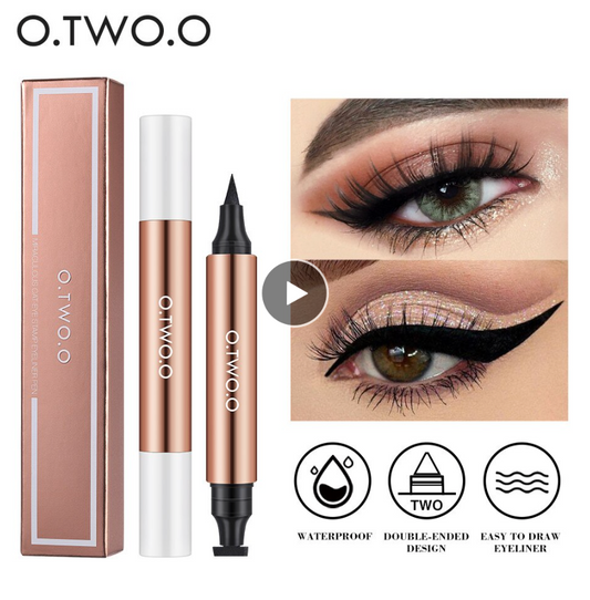 O.TWO.O Eyeliner Stamp Black Liquid Eyeliner Pen Waterproof